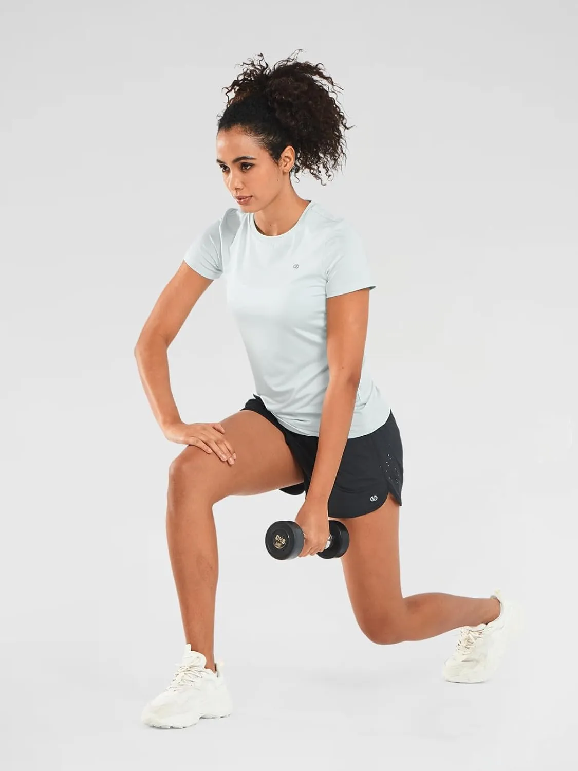 ALLZERO Feel Fit Workout Tops for Women Short Sleeve T-Shirts Breathable Athletic Tees for Yoga Running Gym Activewear