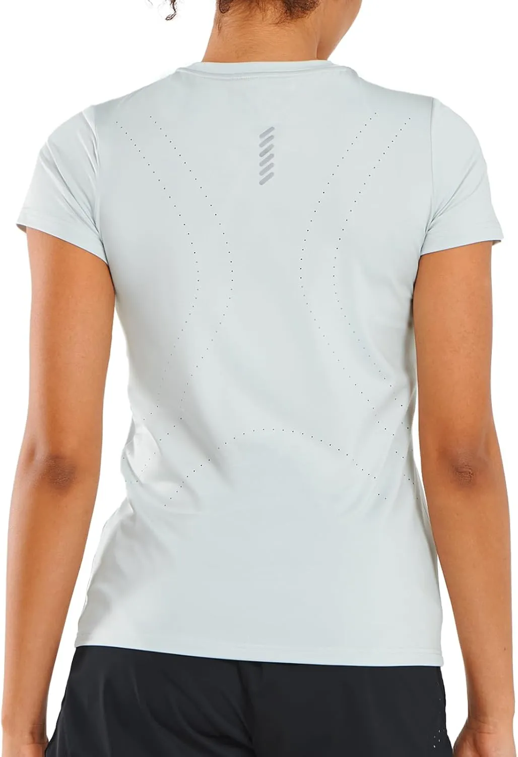 ALLZERO Feel Fit Workout Tops for Women Short Sleeve T-Shirts Breathable Athletic Tees for Yoga Running Gym Activewear