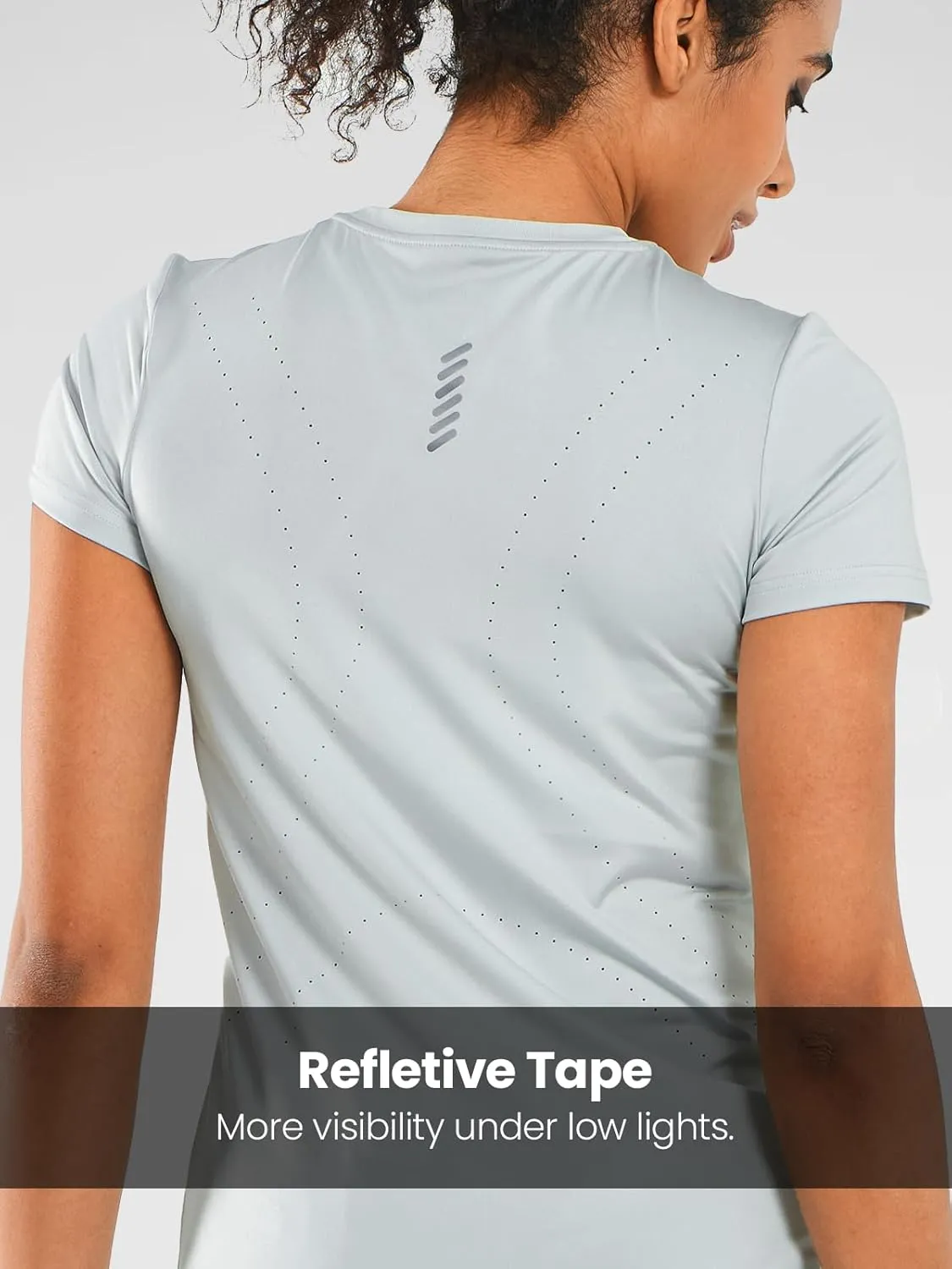 ALLZERO Feel Fit Workout Tops for Women Short Sleeve T-Shirts Breathable Athletic Tees for Yoga Running Gym Activewear
