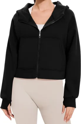 Cosy Pyro Womens Zip Up Hoodies Fleece Jackets Long Sleeve Sweatshirts Fall Fashion Outfits 2025