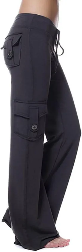 Hvyesh Cargo Pants Women High Waisted Plus Size Stretch Womens Yoga Pants Comfy Pajamas Lounge Pants Sweatpants Wide Leg