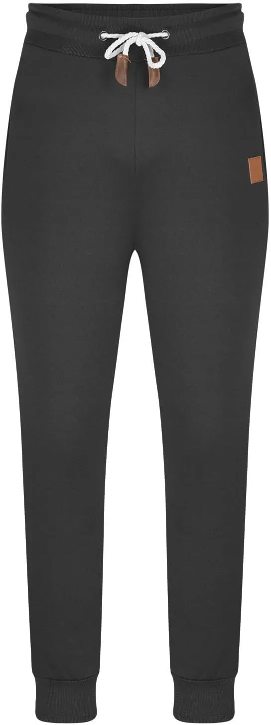 Mens Cargo Sweatpants Heavyweight Drawstring Fleece Joggers Workout Active Running Pants Baggy Trousers with Pockets