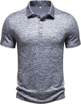 Men's Performance Golf Polo Shirt Moisture Wicking Quick Dry Short Sleeve Polo Shirts for Men Casual Activewear