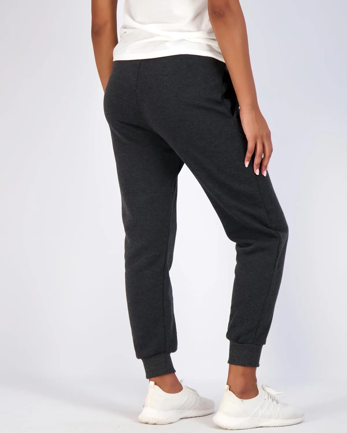 Real Essentials 3 Pack: Women's Ultra-Soft & Warm Fleece Joggers Sweatpants with Pocket (Available in Plus Size)